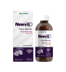 Newvit Kara Mürver & Afrika Sardunyası Içeren Takviye Edici Gıda 150 ml