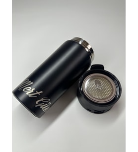 Siyah Renk Çelik Kupa Termos 360° Kişiye ve İsme Özel / 350ml