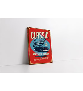Vintage Retro Görsel Kanvas Tablo
