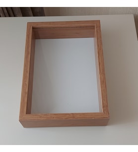 25X35 BAMBU LEDSİZ DERİN ANI ÇERÇEVESİ- NİŞAN SÖZ GÜLLERİNİZ İÇİN ÇERÇEVELER