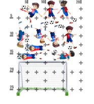 Yenilebilir Şeker Kağıt Futbol Futbolcu Temalı Pasta Süsleme