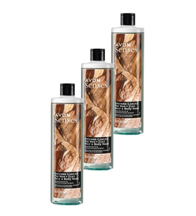 Avon Extreme Limits Greyfurt ve Sandal Kokulu Saç ve Vücut için Erkek Duş Jeli 500 Ml. Üçlü Set