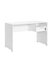 Adore Mobilya Concept Kilitli Çekmeceli Çalışma Masası-Mat Lake Beyaz 120x75x60 cm (GxYxD)