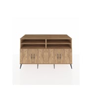 Kronos Konsol 6 Raflı 4 Kapaklı 176x59x99 Çam-Çam