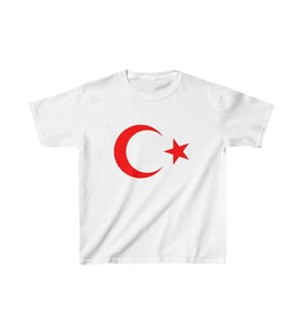 Çocuk Unisex Baskılı T-Shirt - Beyaz