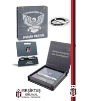 Beşiktaş Orijinal Lisanslı 2'li Siyah-Beyaz Silikon Bileklik Kişiye Özel Kutulu (Siyah - Beyaz)