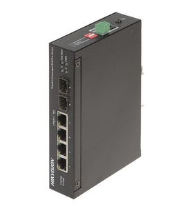 HIKVISION 4port DS-3T0506HP-E/HS GIGABIT 2-SFP 60W POE YÖENTİLEMEZ ENDÜSTRİYEL SWITCH