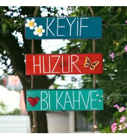 Bahçe Süsü Duvar Süsü Balkon Süsü Dekorasyon ev hediyesi hediyeTeras Kapı Süsü Mutfak Süsü Hediyelik Eşya Ölçü 60*30 (Çok Renkli)