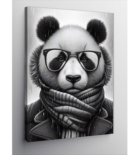 Kanvas Tablo Atkılı Panda