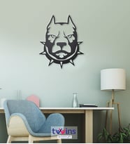 Dog Lazer Kesim Metal Duvar Dekoru