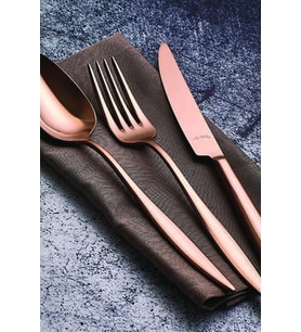 Aryıldız Elegant Bronz Pvd 24 Parça Çatal Kaşık Bıçak Takımı