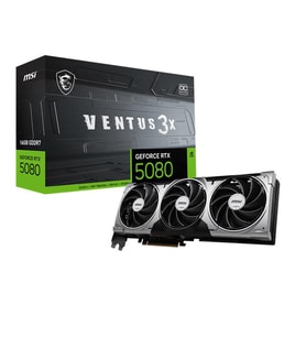 MSI GEFORCE RTX5080 16G VENTUS 3X OC 16GB GDRR7 256BIT 1XHDMI 3XDP EKRAN KARTI