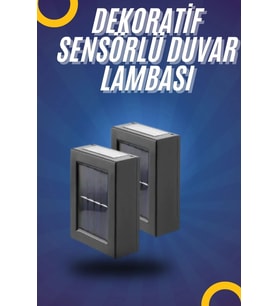 Yeni Model Solar Çift Taraflı Duvar Lambası Dekoratif Duvar Lambası