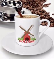 BK Gift Holland Tasarımlı Türk Kahvesi Fincanı - Model 1