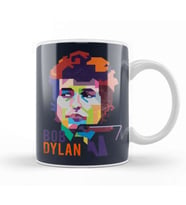 Bob Dylan In Pop Art Kupa Bardak Porselen