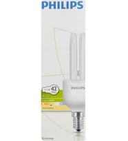 Philips 8W (42W) 2700K (Sarı Işık) E14 Duylu (İnce Duy) Floresan Ampul