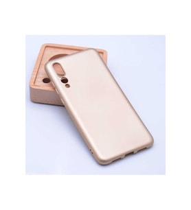 Huawei P20 Pro Uyumlu Kılıf Zore Premier Silikon Kapak (Gold)