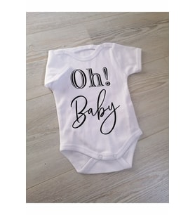 Oh Baby Tasarım Beyaz Zıbın Body