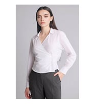 Defacto 26Y801001139 Beyaz Kadın Gömlek G9684AX/WT36