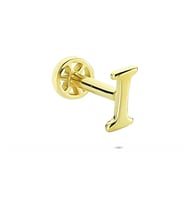 Glorria Altın I Harfi Tragus Piercing