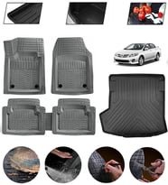 Toyota Corolla Sedan 2002-2007  Uyumlu Paspas Araca Özel Bagaj Havuzu MBS Gri