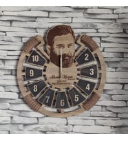 Kişiye Özel Dekoratif Ahşap Duvar Saati