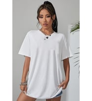 Starry Sky Baskılı Unisex Oversize Tshirt (Beyaz)