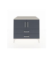 Kronos Şifonyer 2 Raflı 2 Çekmeceli 2 Kapaklı 88x59x80 Aytaşı-Antrasit