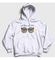 Presmono Unisex Beyaz Camper Kamp Kapüşonlu Sweatshirt 285953tt