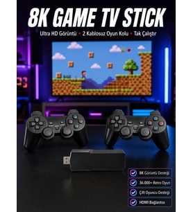 Lexroo 8K Ultra HD Game Box 36500 Oyunlu Game Stick Oyun Konsolu
