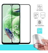 Microsonic Xiaomi Redmi Note 12 Seramik Matte Flexible Ekran Koruyucu Siyah