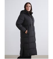 LCW Modest Siyah Kapüşonlu Kadın Şişme Mont