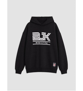 LCW Kids Siyah Beşiktaş Baskılı Erkek Çocuk Sweatshirt