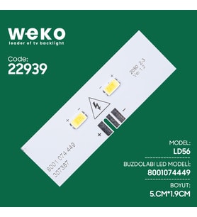 Buzdolabı İç Aydınlatma Ledi Ld56 8001 074 449 307387 2 Çipli