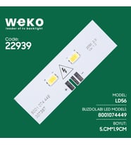 Buzdolabı İç Aydınlatma Ledi Ld56 8001 074 449 307387 2 Çipli