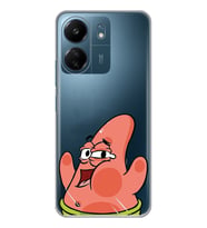 Xiaomi Redmi 13C Uyumlu Patrick Star Desenli Şeffaf Telefon Kılıfı