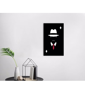 BK Home Godfather Baba Tasarımlı Dekoratif Ahşap Siyah Çerçeveli Tablo-14