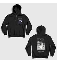 Presmono Unisex Siyah Bergtatt Metal Ulver Sırt Baskılı Fermuarlı Kapüşonlu Sweatshirt 552977tt