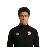 Galatasaray Orijinal Lisanslı Dik Yaka Fermuarlı Umbro Siyah Sweat