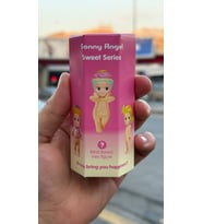 Sonny Angel Mini Figür Serisi Telefon Tablet Süs Figürleri (Sarı-Ekru)