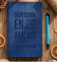 Kişiye Özel Amcaya Hediye Defter Mühendisler Günü Hediyesi (Mavi)