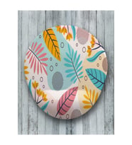 Yaprak Desen Oval Bilek Destekli Mouse Pad