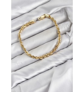 CM Singapur Model Zincir Gold Renk Kadın Bileklik