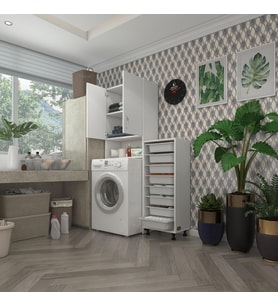 Kenzlife çamaşır makinesi dolabı sinemsepet byz 08 li banyo arkalıksız kurutma bulaşık (Karışık)