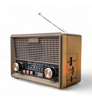 Nostalji Mini Radyo, Solar Güneş Panelli HD Ses Kalitesine sahip Nostalji Radyo