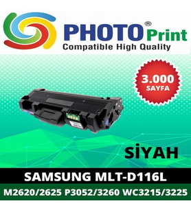 Photo print® Samsung Xpress SL-M2675 D116L Chipli Ithal Muadil Toner 3.000 Sayfa (Siyah)