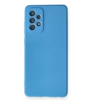 Galaxy A72 Kılıf Nano içi Kadife Silikon - Mavi
