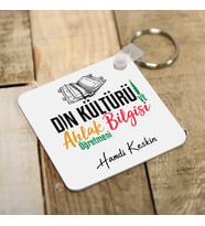 Kişiye Özel Din Kültürü Öğretmenlerine Hediye Anahtarlık