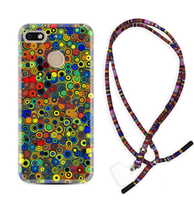 General Mobile GM8 Go GM9 GM20 Pro Plus Kılıf Boyun Asklı Rasta Silikon Nazar Boncukları 1746