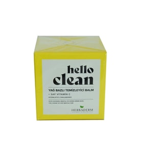 Hello Clean Yüz Dudak ve Göz için Yağ Bazlı Temizleyici Balm Saf C minli 100 ML